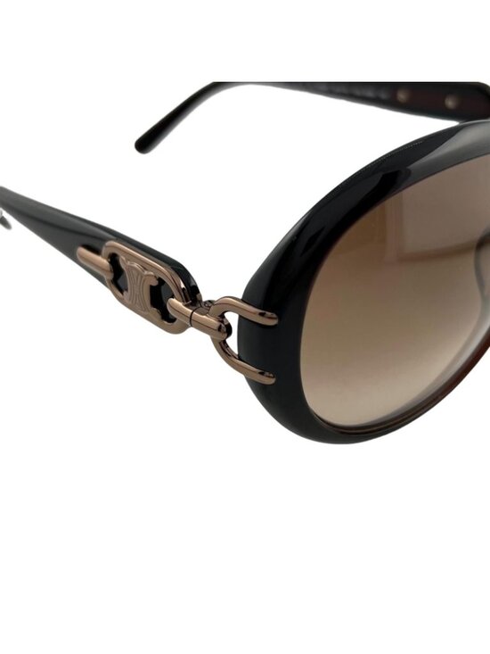 Celine Triomphe Acetate Brown Sunglasses Gold Eyewear main image 4